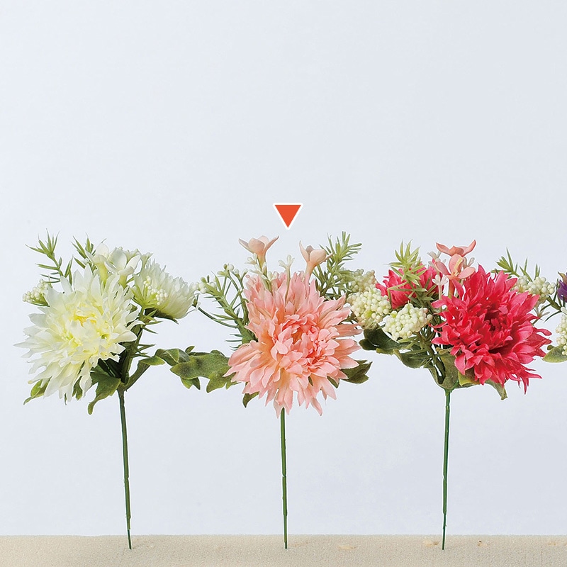 アスカ商会 造花 A-31570ミニガーベラミックスピック #003 ピンク 1本(ご注文単位1本)【直送品】