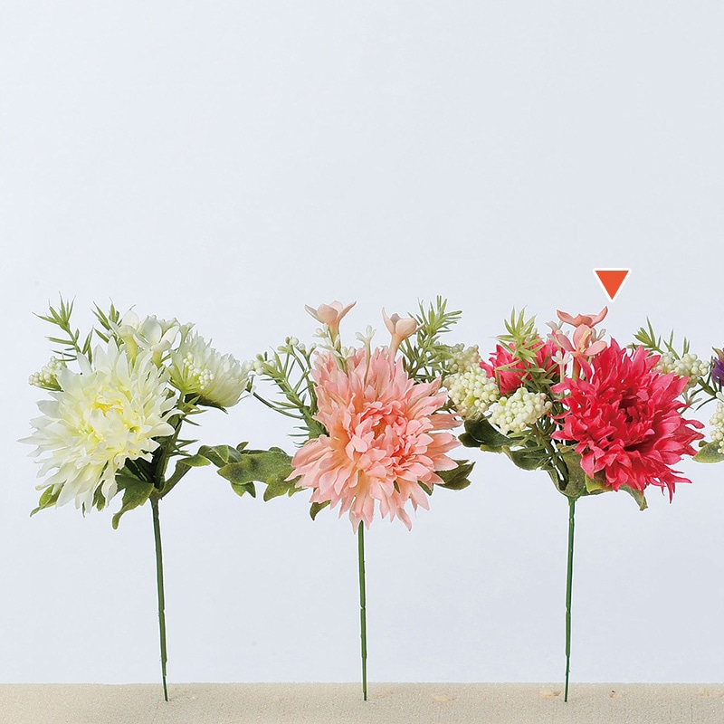 アスカ商会 造花 A-31570ミニガーベラミックスピック #005 ロ-ズ 1本(ご注文単位1本)【直送品】