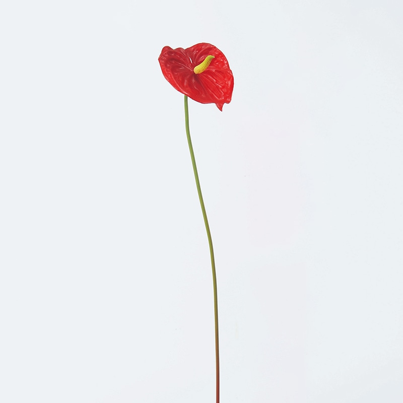 アスカ商会 造花 A-31612　アンスリウム #002　レッド 1本（ご注文単位1本）【直送品】