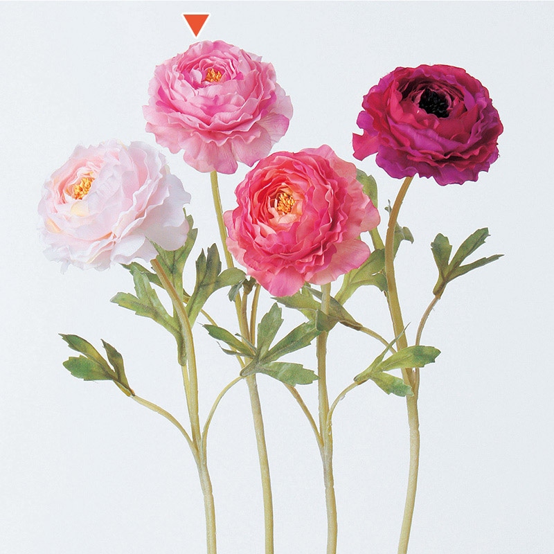 アスカ商会 造花 A-31841　ラナンキュラス #003　ピンク 1本（ご注文単位1本）【直送品】