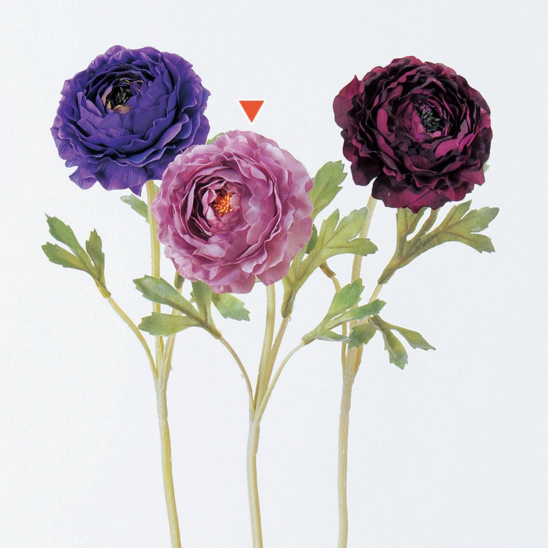 アスカ商会 造花 A-31841　ラナンキュラス #006　ラベンダー 1本（ご注文単位1本）【直送品】