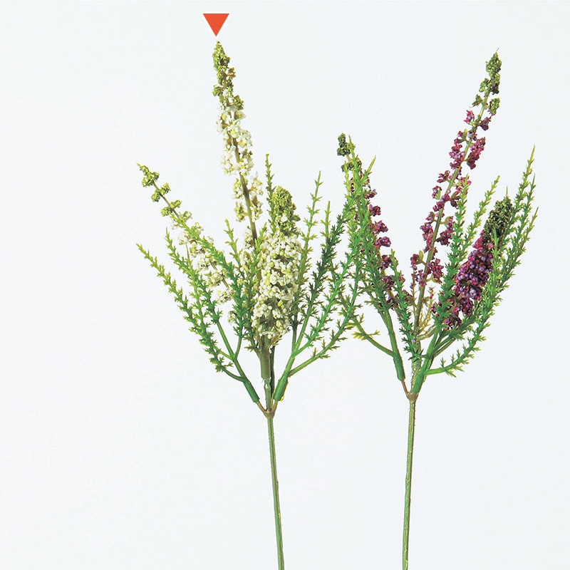 アスカ商会 造花 A-31835 エリカピック×3 #001 ホワイト 1本(ご注文単位1本)【直送品】