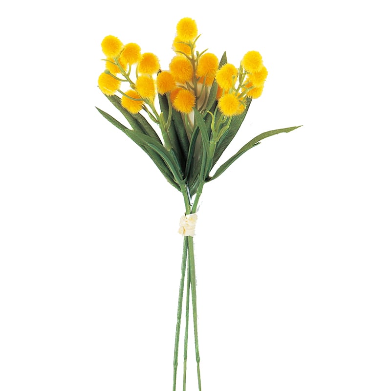 アスカ商会 造花 A-31892　ミモザバンチ #010　イエロ- 1束（ご注文単位1束）【直送品】