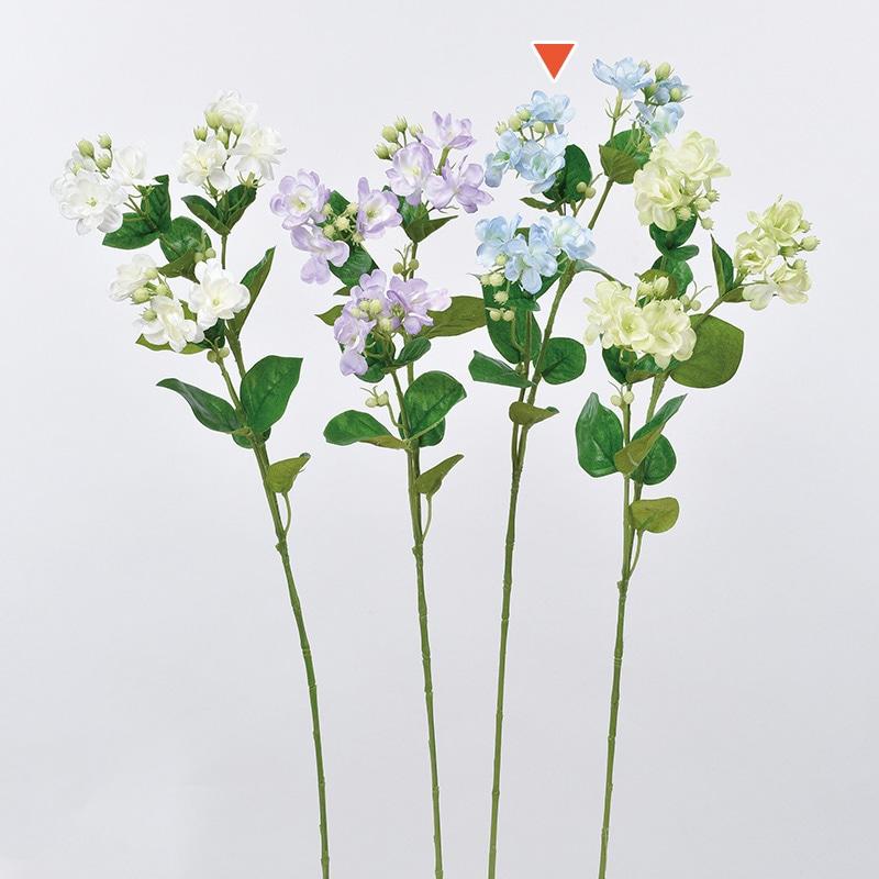 アスカ商会 造花 A-31912ジャスミン #019　ライトブル- 1本（ご注文単位1本）【直送品】