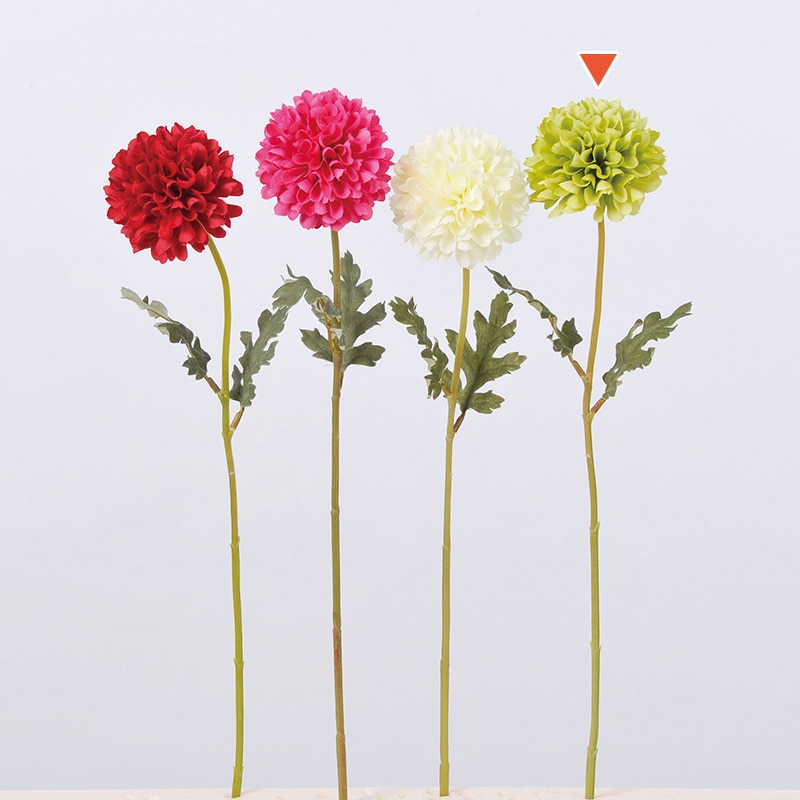 アスカ商会 造花 A-31992　ポンポンマム #051　セロリ 1本（ご注文単位1本）【直送品】