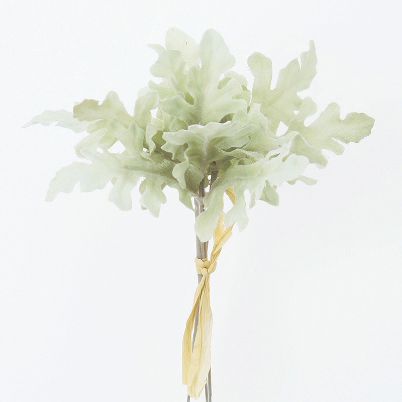 アスカ商会 造花・グリーン A-41538　ミニダスティミラーバンチ #051F　フロストグリ-ン 1束（ご注文単位1束）【直送品】