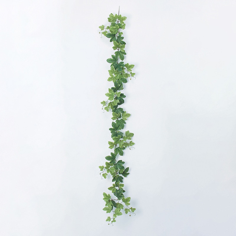 アスカ商会 造花・グリーン A-41612グレープアイビーガーランド #052B　ライトグリ-ン 1本（ご注文単位1本）【直送品】