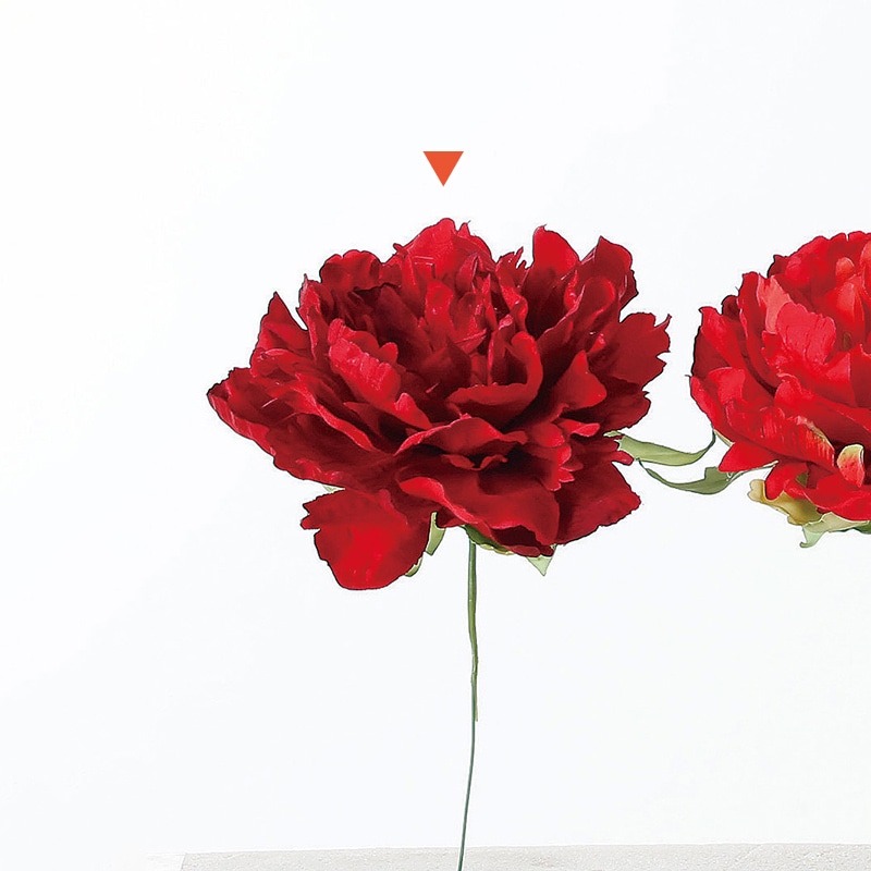 アスカ商会 造花 A-32276 ピオニーピック #002 レッド 1本(ご注文単位1本)【直送品】