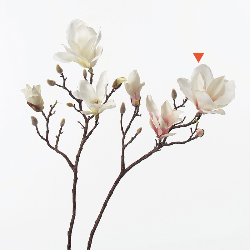 アスカ商会 造花 A-32330マグノリア #003C　クリ-ムピンク 1本（ご注文単位1本）【直送品】