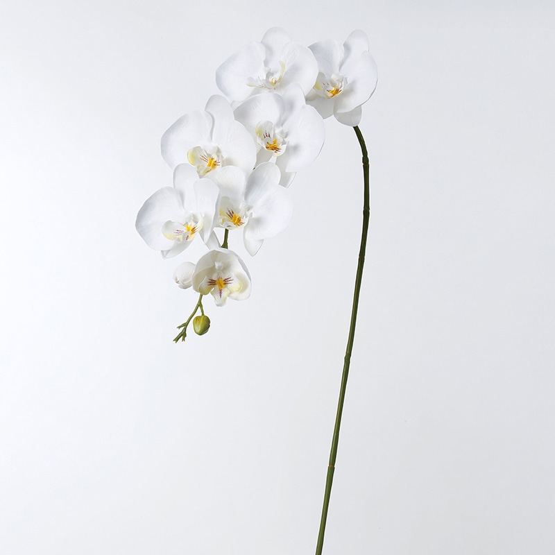 アスカ商会 造花 A-32579コチョウラン×7つぼみ×2 #001　ホワイト 1個（ご注文単位1個）【直送品】