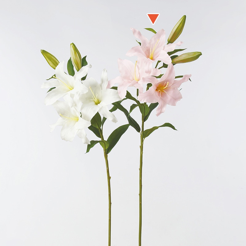 アスカ商会 造花 A-32598カサブランカ #003S　ソフトピンク 1本（ご注文単位1本）【直送品】