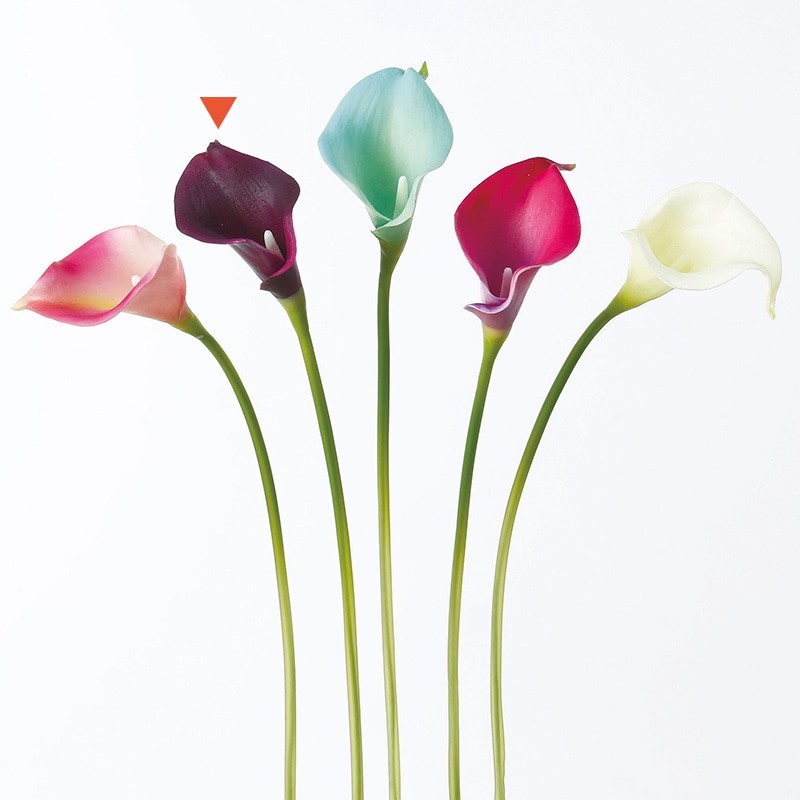 アスカ商会 造花 A-31387　カラーリリィ　S #007E　アンティ-クパ-プル 1本（ご注文単位1本）【直送品】