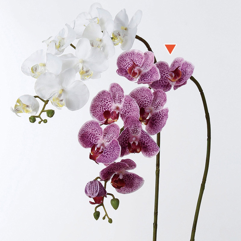 アスカ商会 造花 A-32409コチョウラン #006W　ホワイトラベンダ- 1本（ご注文単位1本）【直送品】