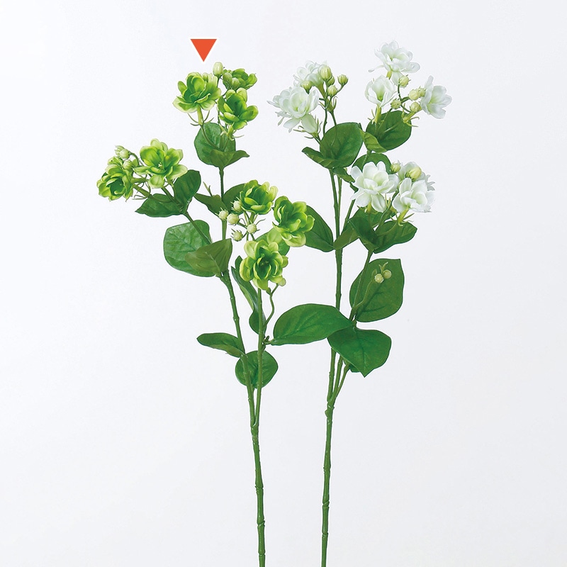 アスカ商会 造花 A-39591ジャスミン #052T　ツ-トングリ-ン 1本（ご注文単位1本）【直送品】