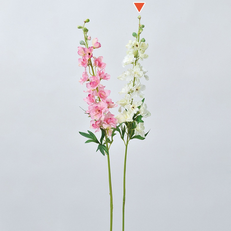 アスカ商会 造花 A-39588　デルフィニウム #052　ホワイトグリ-ン 1本（ご注文単位1本）【直送品】