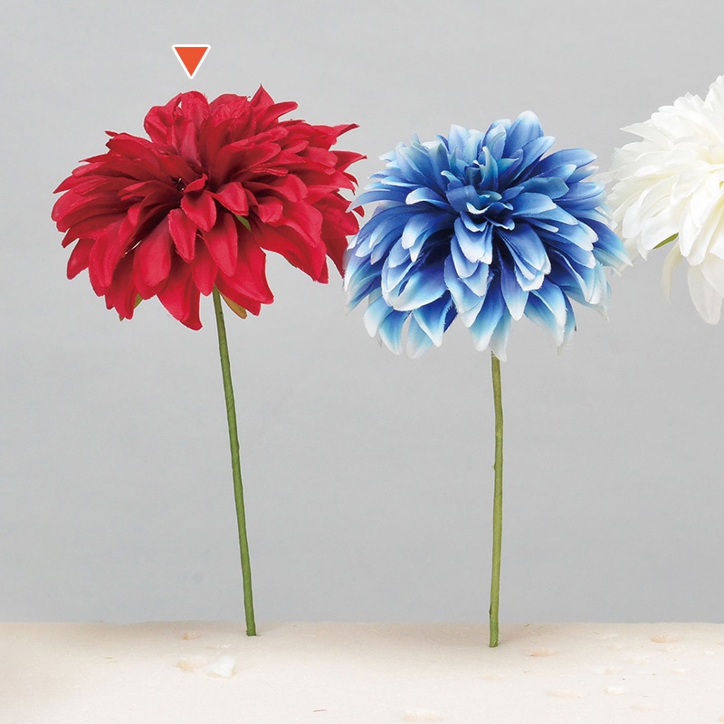 >アスカ商会 造花 A-32633 ダリアピック #002 レッド 1本(ご注文単位1本)【直送品】