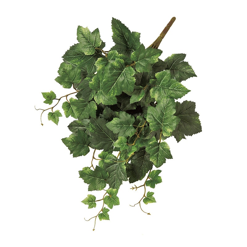 アスカ商会 造花・グリーン A-42105　グレープリーフブッシュ #051A　グリ-ン 1本（ご注文単位1本）【直送品】