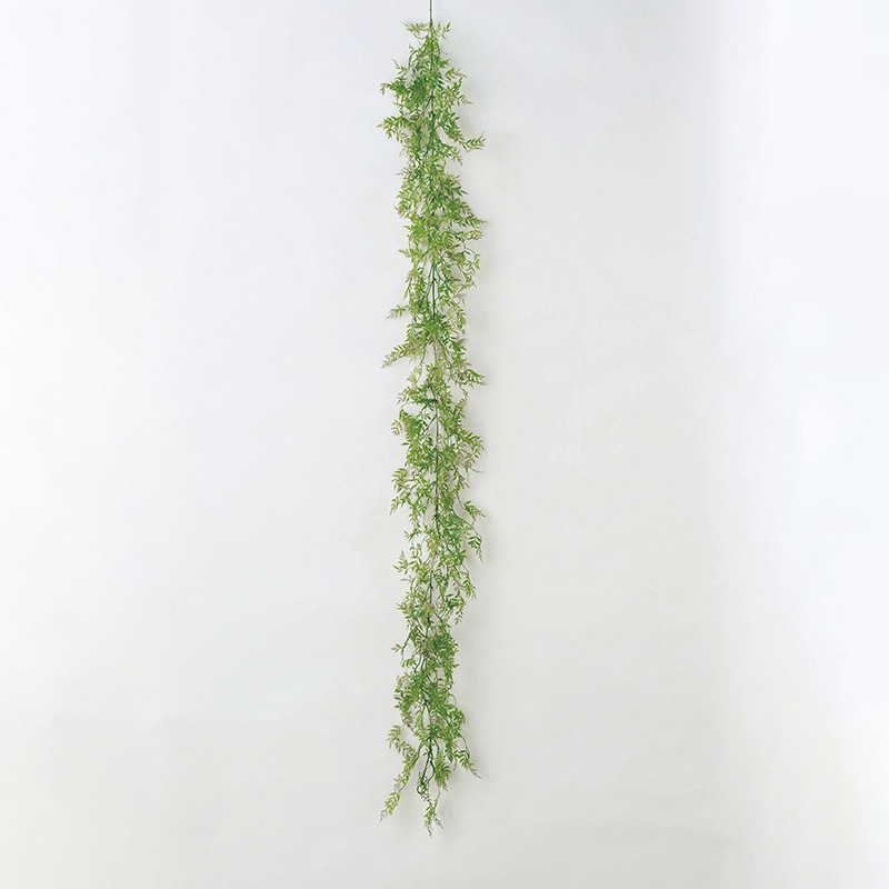 アスカ商会 造花・グリーン A-42165 ティーリーフガーランド #007G パ-プルグリ-ン 1本(ご注文単位1本)【直送品】