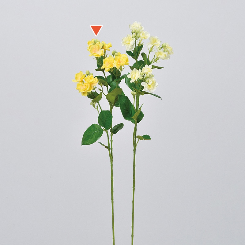 アスカ商会 造花 A-32830ジャスミン #010　イエロ- 1本（ご注文単位1本）【直送品】