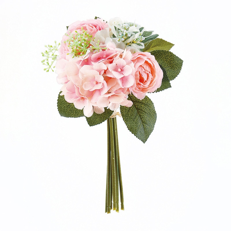 アスカ商会 造花 A-32860 ミックスフラワーブーケ #003 ピンク 1束(ご注文単位1束)【直送品】