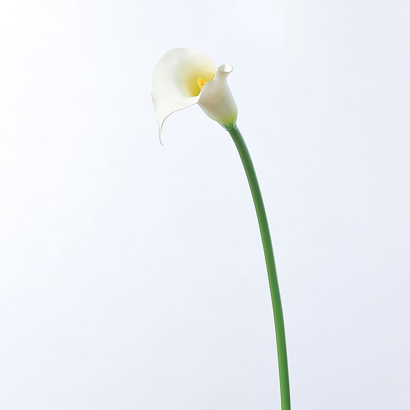 アスカ商会 造花 A-32926　カラーリリィ #001　ホワイト 1本（ご注文単位1本）【直送品】