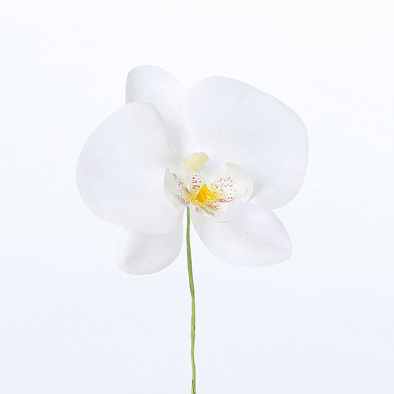 アスカ商会 造花 A-32951　コチョウランピック #001　ホワイト 1本（ご注文単位1本）【直送品】