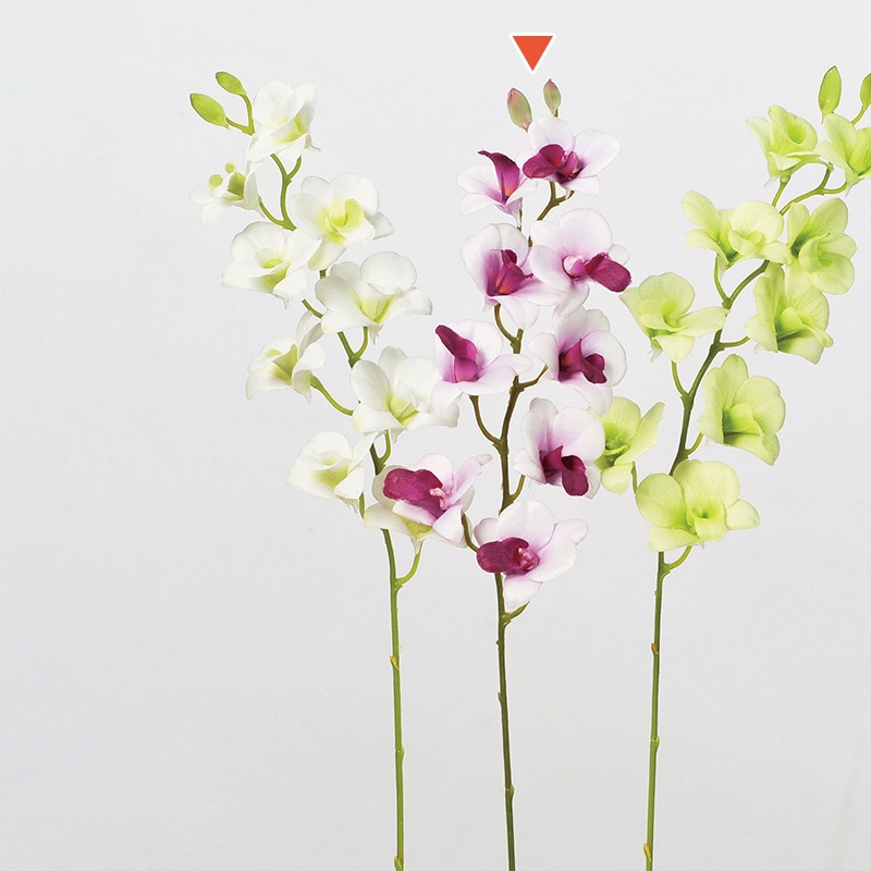 アスカ商会 造花 A-32999ミニデンドロビューム #045W　ホワイトオ-キッド 1本（ご注文単位1本）【直送品】
