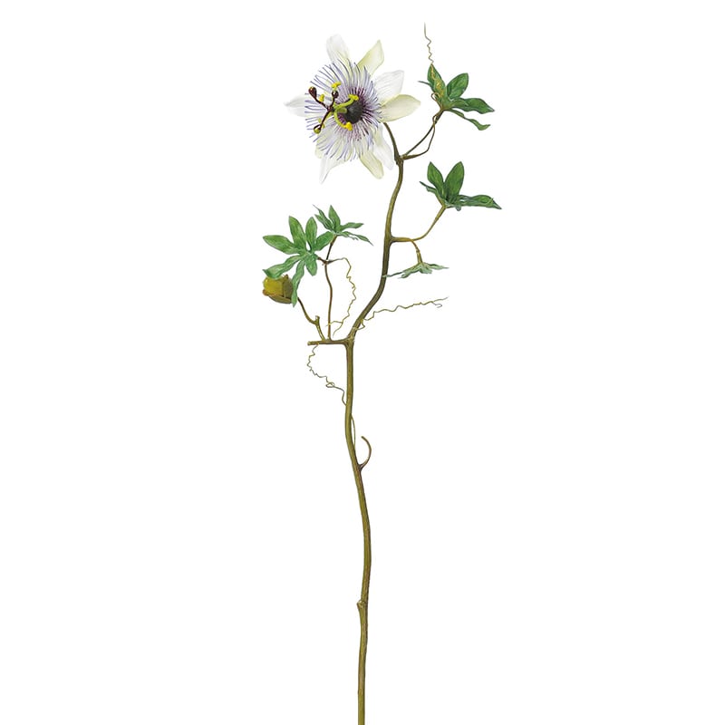 >アスカ商会 造花 A-33005 時計草×1 つぼみ×1 #006 ラベンダ- 1本(ご注文単位1本)【直送品】