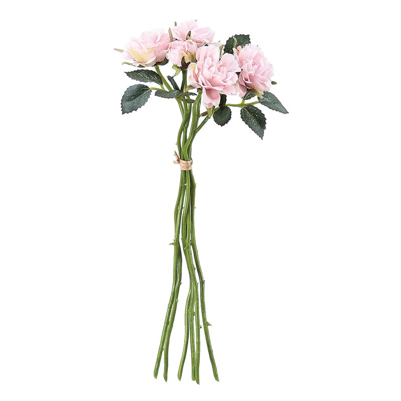 アスカ商会 造花 A-31865 ローズバンチ×5 #003 ピンク 1束(ご注文単位1束)【直送品】