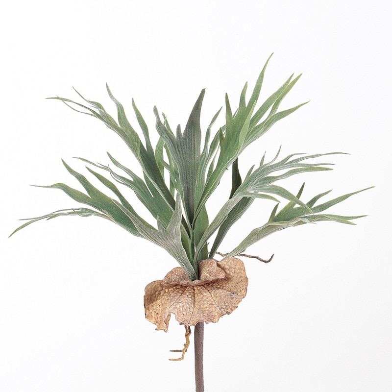 アスカ商会 造花・グリーン A-42472　スタッグホーン #051F　フロストグリ-ン 1本（ご注文単位1本）【直送品】