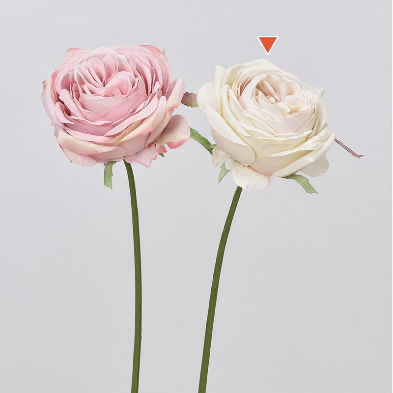 アスカ商会 造花 A-33064 ローズ #003C クリ-ムピンク 1本(ご注文単位1本)【直送品】