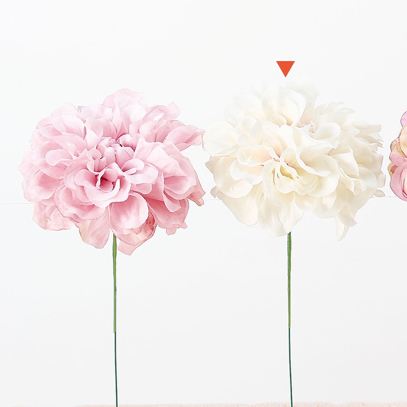 アスカ商会 造花 A-33066 ダリアピック #003C クリ-ムピンク 1本(ご注文単位1本)【直送品】