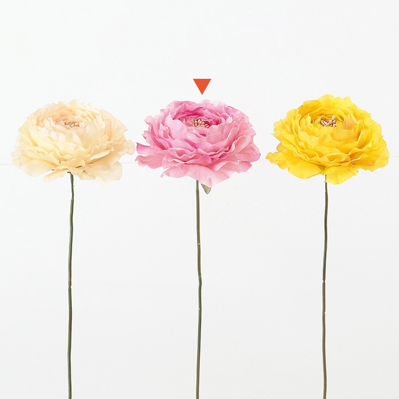 アスカ商会 造花 A-33086　ラナンキュラスピック #005B　ライトロ-ズ 1本（ご注文単位1本）【直送品】