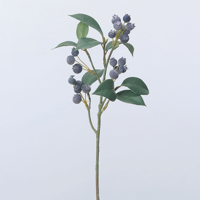 アスカ商会 造花・グリーン A-47740　ブルーベリー #007D　ダ-クパ-プル 1本（ご注文単位1本）【直送品】