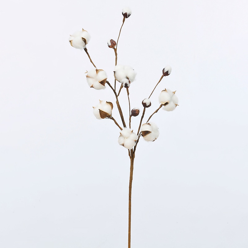 アスカ商会 造花 A-33156コットンフラワー #044 ナチュラル 1本(ご注文単位1本)【直送品】