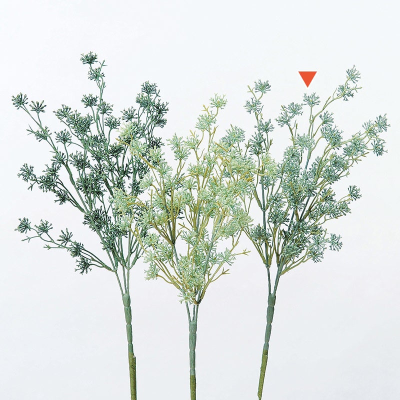 アスカ商会 造花・グリーン A-42639　シードブッシュ #053A　クリームグリーン 1本（ご注文単位1本）【直送品】