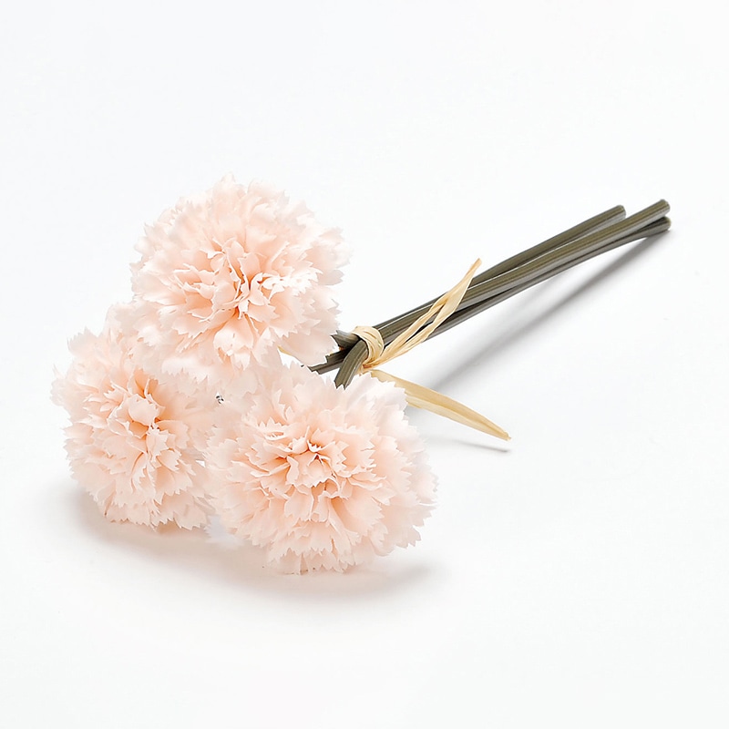 アスカ商会 造花 A-33160　カーネーションバンチ #004S　ソフトピ-チ 1束（ご注文単位1束）【直送品】