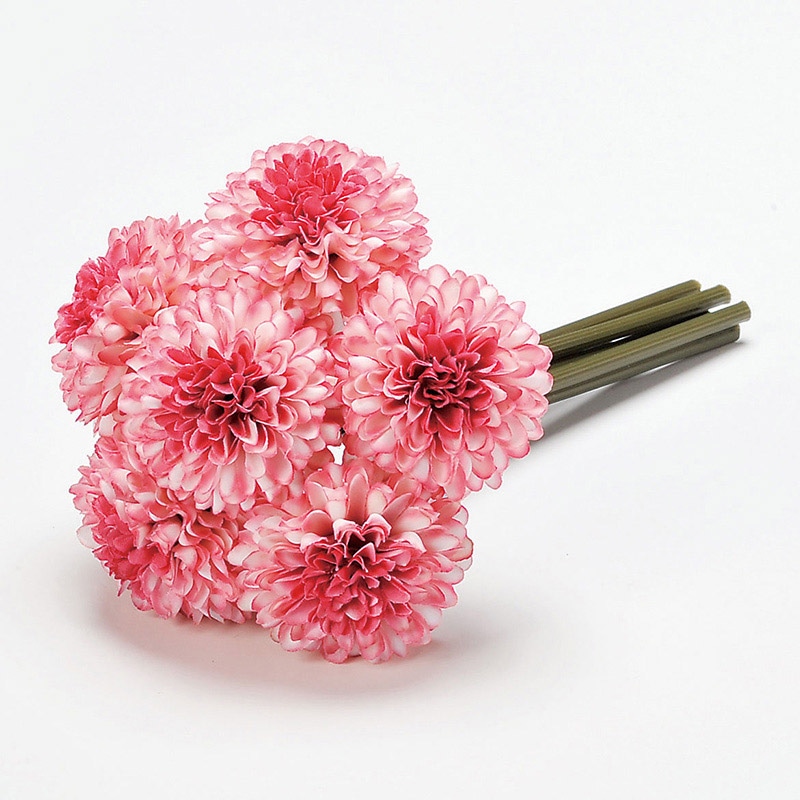 アスカ商会 造花 A-33164 ポンポンマムバンチ #003T ツ-トンピンク 1束(ご注文単位1束)【直送品】
