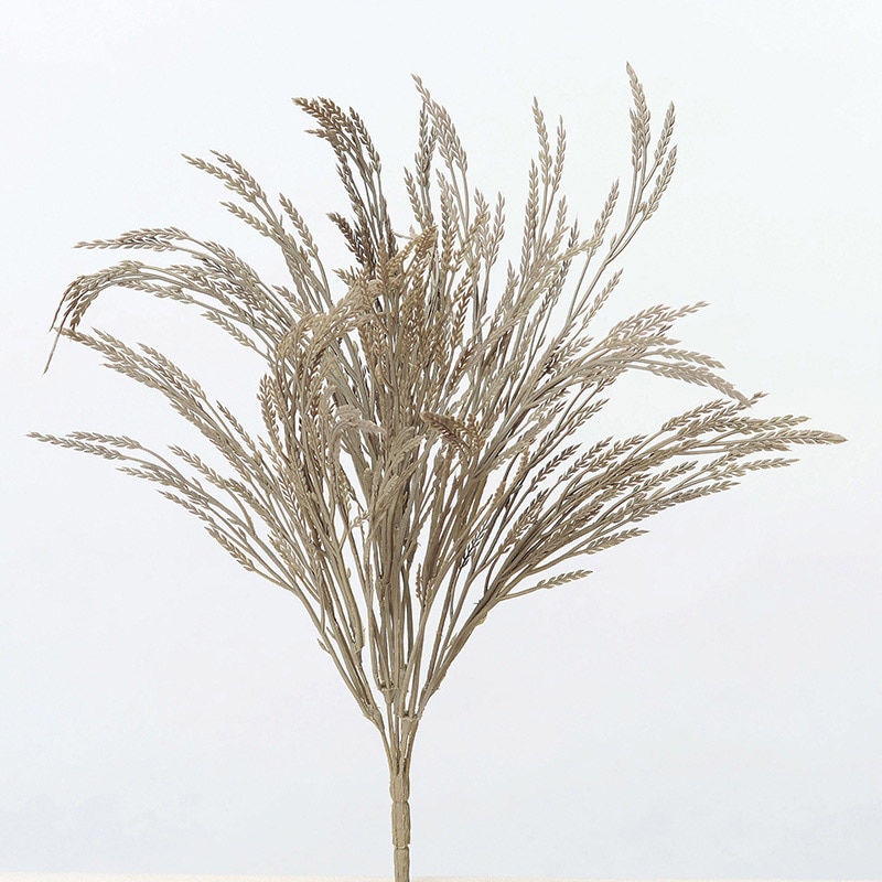 アスカ商会 造花・グリーン A-42724　ウィートブッシュ #008　ベ-ジュ 1本（ご注文単位1本）【直送品】