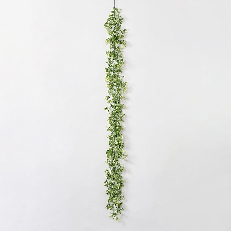 アスカ商会 造花・グリーン A-42813　ミニリーフガーランド #053A　クリームグリーン 1本（ご注文単位1本）【直送品】