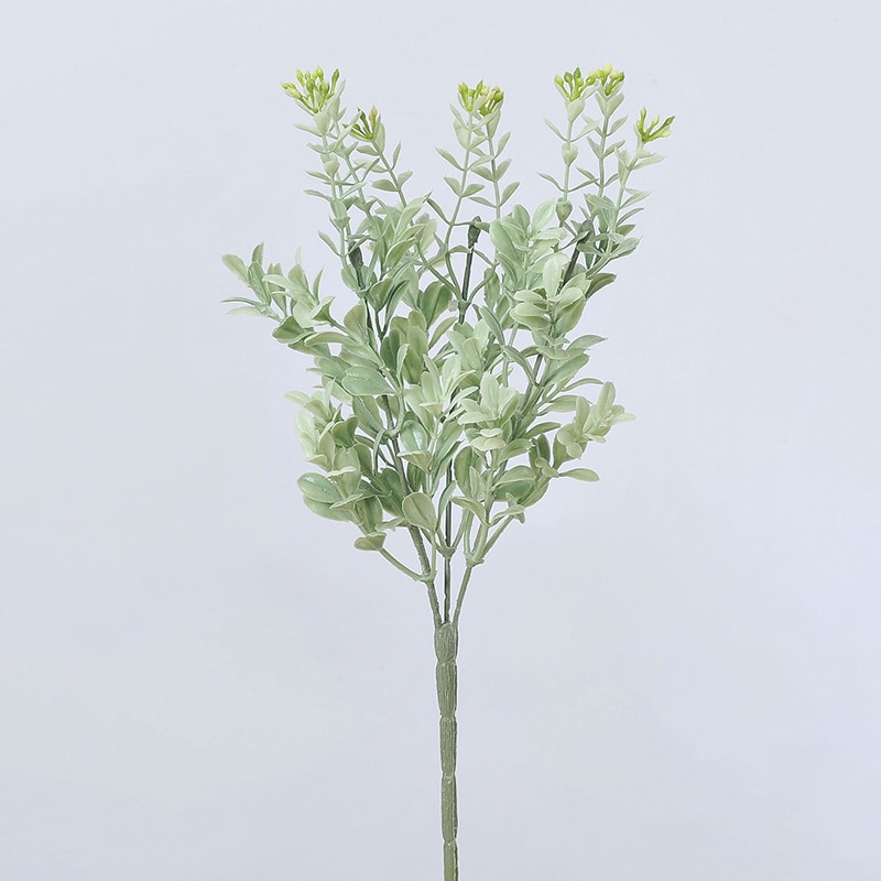 アスカ商会 造花・グリーン A-42806　ボックスウッドブッシュ #051F　フロストグリ-ン 1本（ご注文単位1本）【直送品】