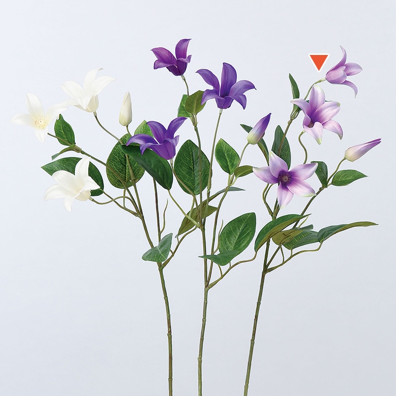 アスカ商会 造花 A-33248クレマチス #016　ライトラベンダー 1本（ご注文単位1本）【直送品】