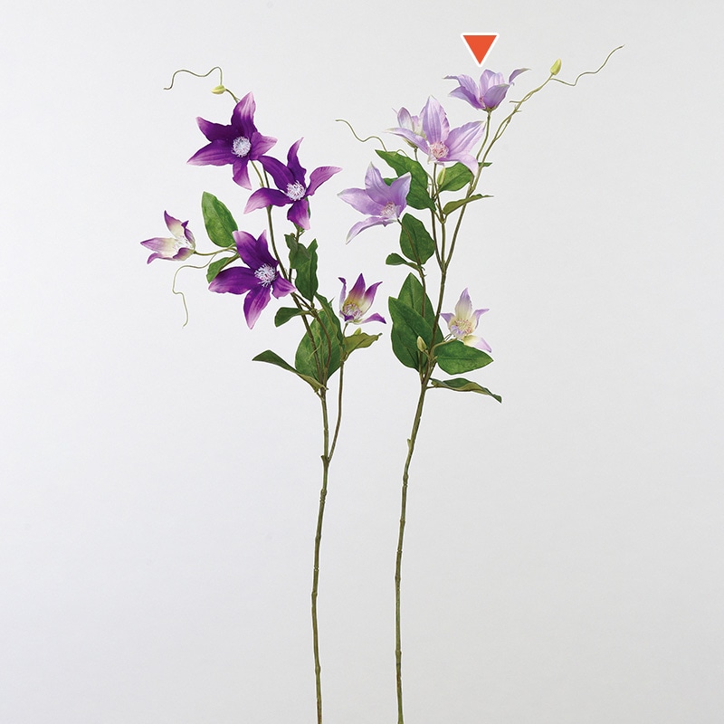アスカ商会 造花 A-33254クレマチス #016　ライトラベンダー 1本（ご注文単位1本）【直送品】