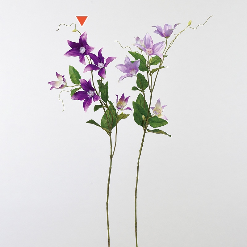 アスカ商会 造花 A-33254クレマチス #007　パ-プル 1本（ご注文単位1本）【直送品】