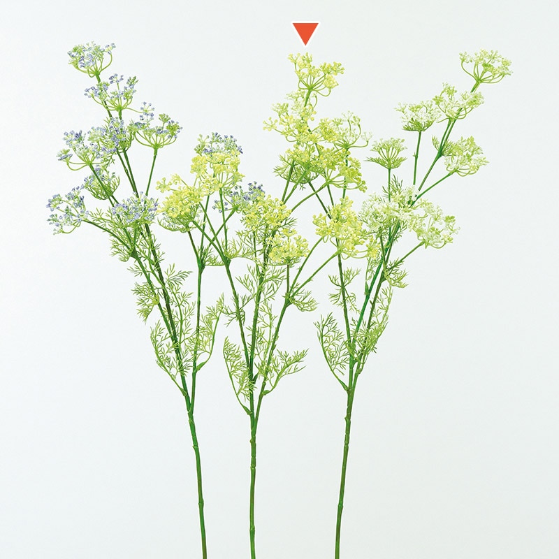 アスカ商会 造花 A-33256　ディルフラワー×11 #010　イエロ- 1本（ご注文単位1本）【直送品】