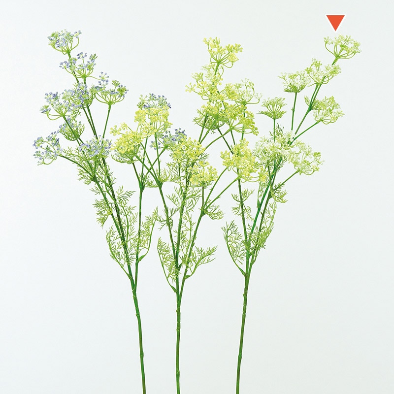 アスカ商会 造花 A-33256　ディルフラワー×11 #052　ホワイトグリ-ン 1本（ご注文単位1本）【直送品】