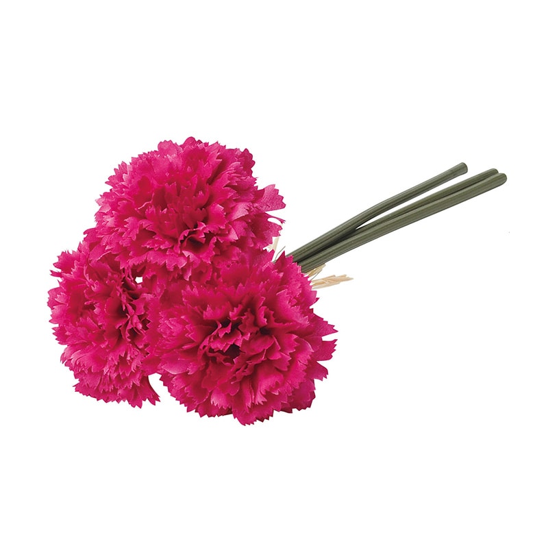 アスカ商会 造花 A-33160　カーネーションバンチ #015A　ワイン 1束（ご注文単位1束）【直送品】