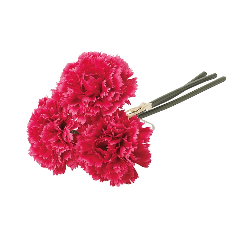 アスカ商会 造花 A-33160　カーネーションバンチ #025　ロ-ズクオ-ツ 1束（ご注文単位1束）【直送品】