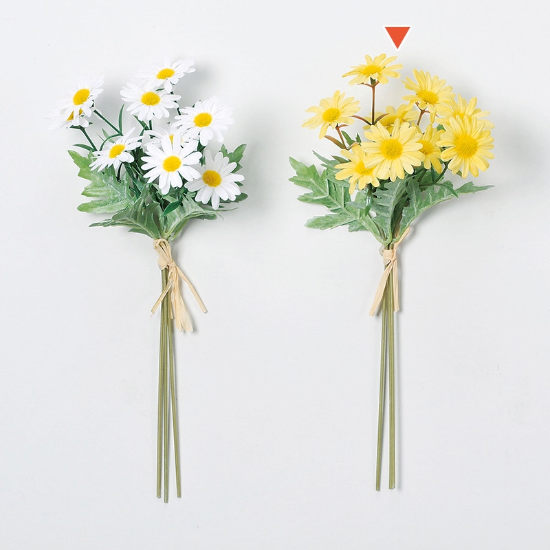 アスカ商会 造花 A-33397マーガレットデージーバンチ #010　イエロ- 1束（ご注文単位1束）【直送品】