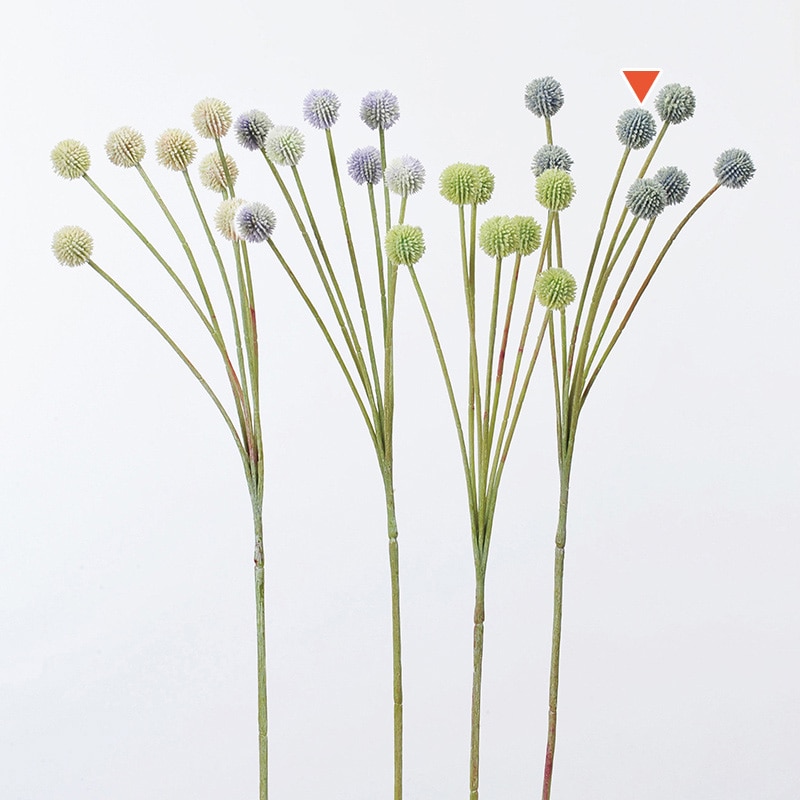 アスカ商会 造花 A-33349　クラスペディア×7 #063P　グレイパ-プル 1本（ご注文単位1本）【直送品】